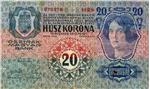 20 Kronen-Note, 1913 – Bild: Wikimedia Commons, gemeinfrei