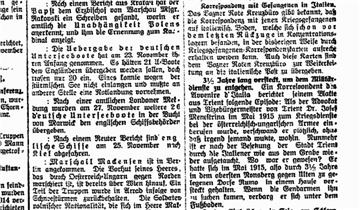 Der Tiroler, 29.11.1918