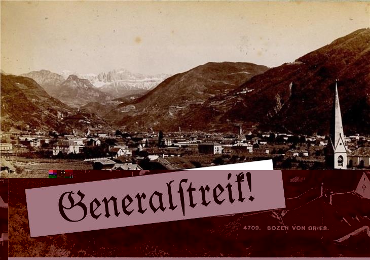 Blick von Gries nach Bozen
