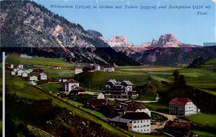 Postkarte von Wolkenstein