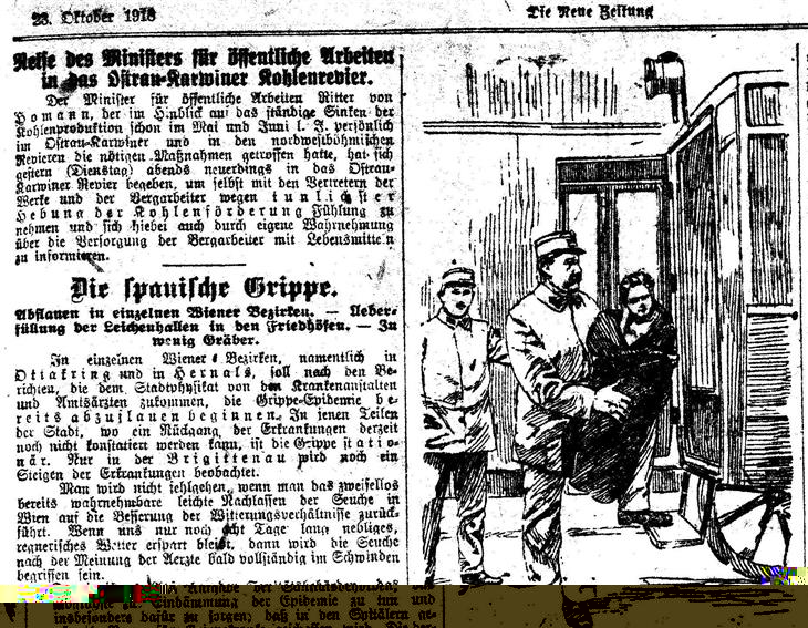 Die Neue Zeitung, Wien (Vienna) 23.10.1918