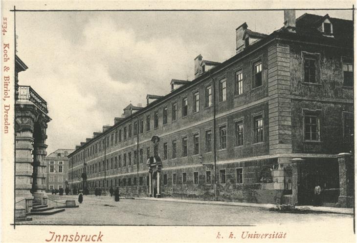 Universität Innsbruck, Anfang des 20. Jahrhunderts