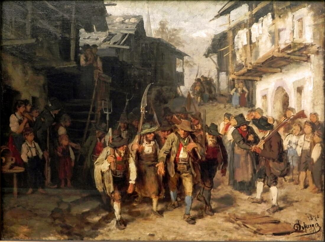 Franz Defregger, Das letzte Aufgebot, 1872