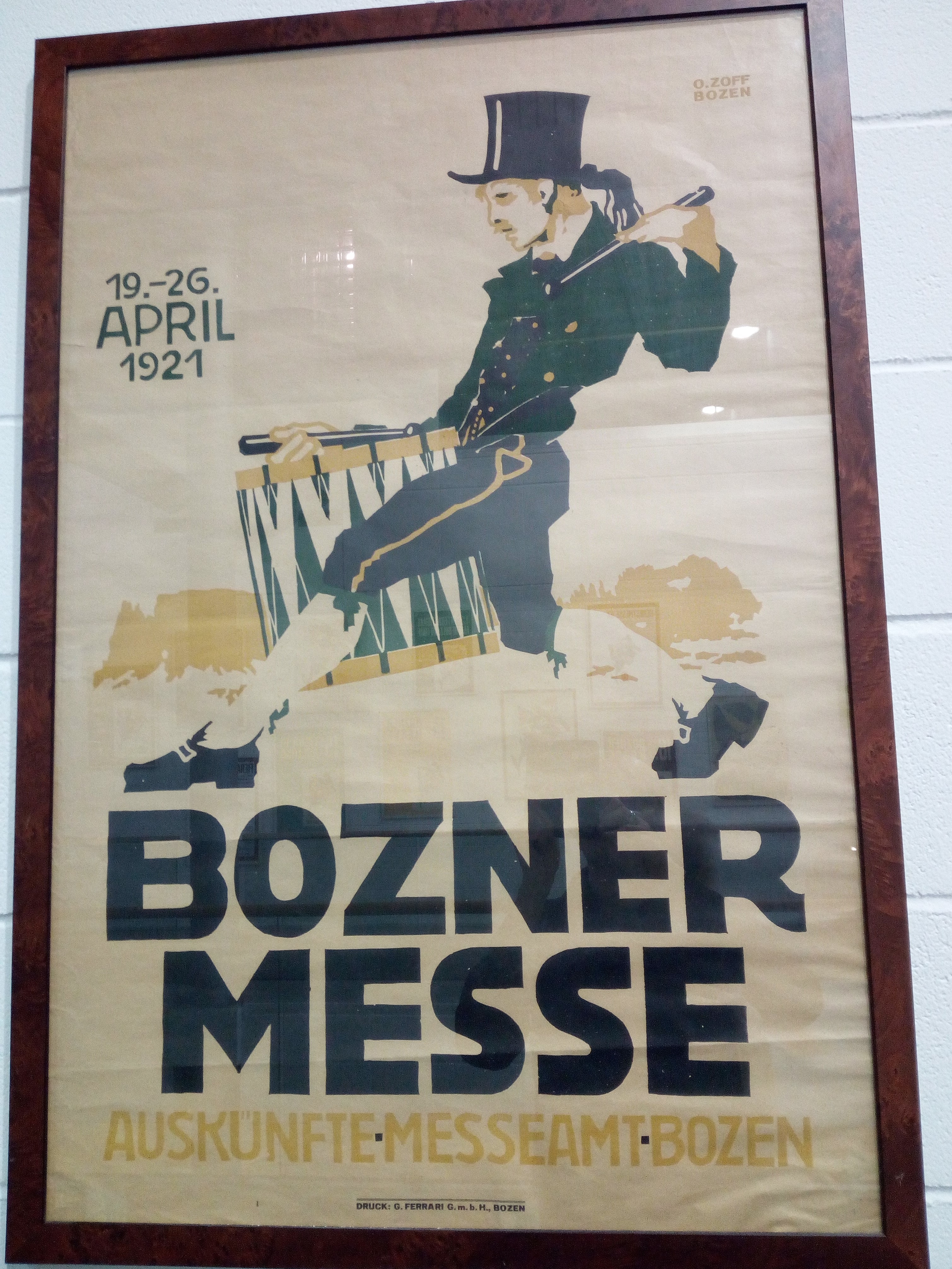 Plakat der Bozner Frühjahrsmesse 1921