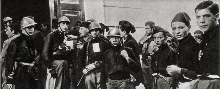 Gruppe von Faschisten