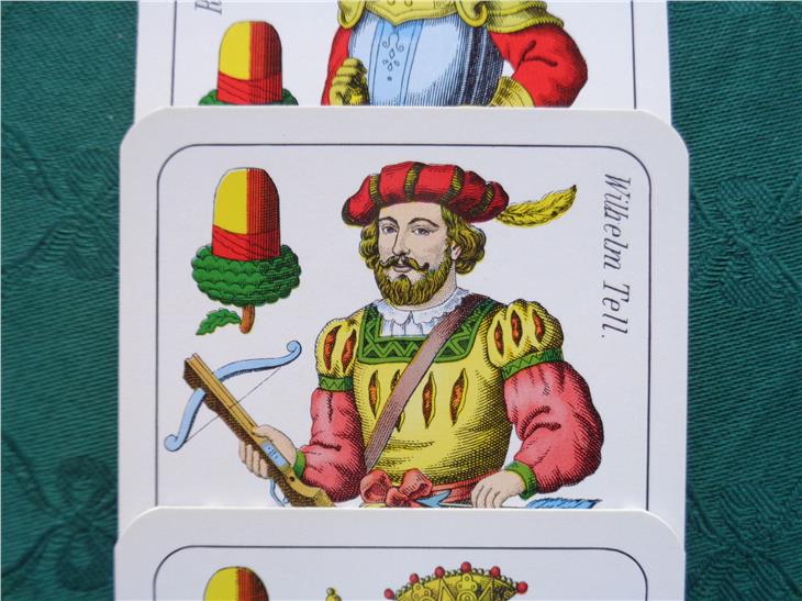 Wilhelm Tell als „Eichel-Ober“