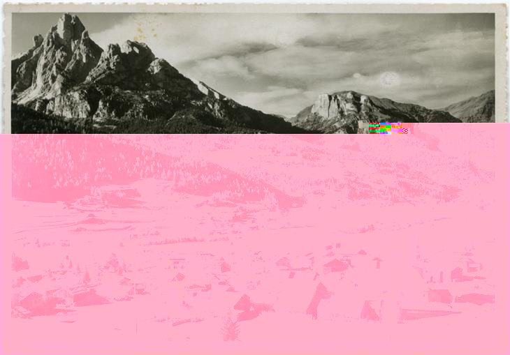 Pozza di Fassa und Pera di Fassa in den 1930er Jahren