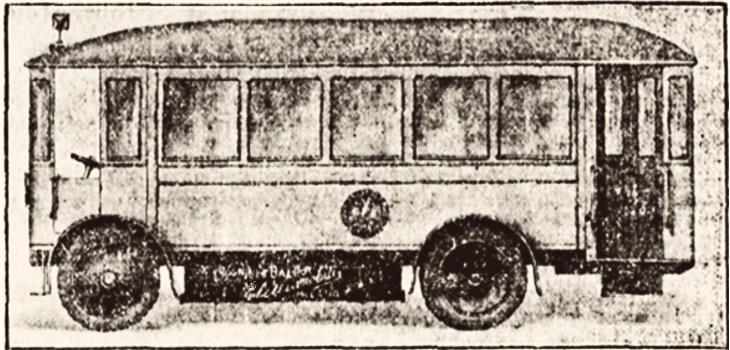 Solche Elektrobusse verkehrten Mitte der 1920er Jahre in Trient;