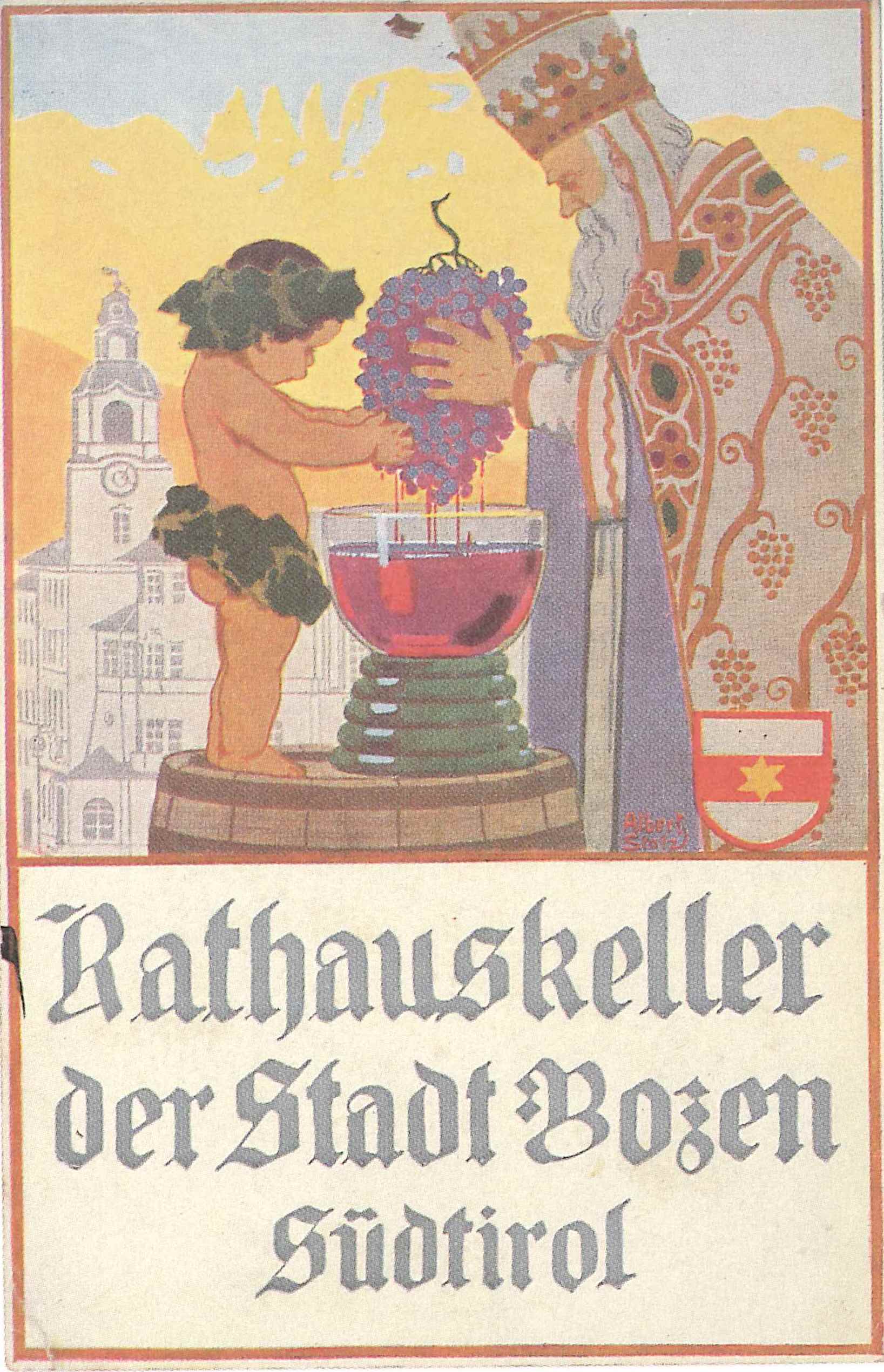 motivo allegorico della cantina del Municipio di Bolzano