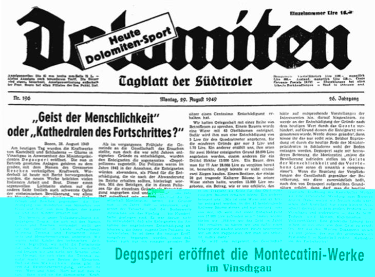 Dolomiten, 29.08.1949