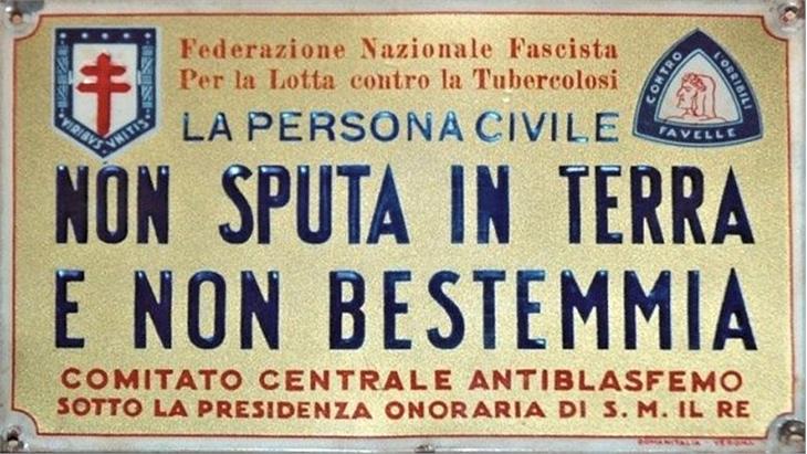 cartello contro la blasfemia