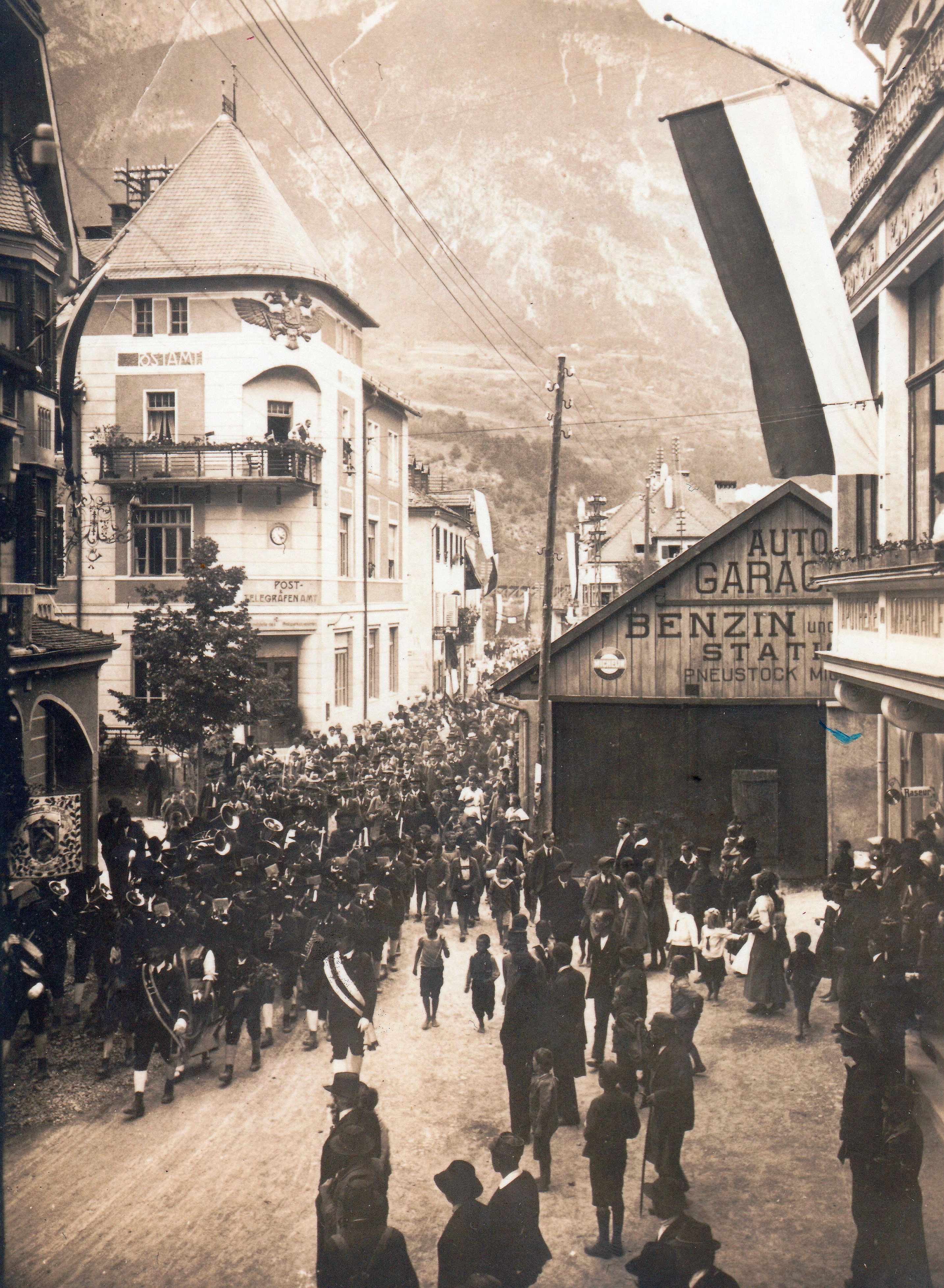 I festeggiamenti per la concessione del titolo di Città a Landeck nel 1923